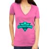 Tultex 214 - Ladies' Slim Fit Fine Jersey V-Neck Thumbnail
