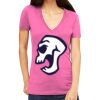 Tultex 214 - Ladies' Slim Fit Fine Jersey V-Neck Thumbnail