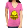 Tultex 214 - Ladies' Slim Fit Fine Jersey V-Neck Thumbnail