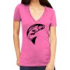 Tultex 214 - Ladies' Slim Fit Fine Jersey V-Neck Thumbnail