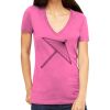 Tultex 214 - Ladies' Slim Fit Fine Jersey V-Neck Thumbnail