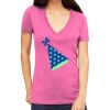 Tultex 214 - Ladies' Slim Fit Fine Jersey V-Neck Thumbnail