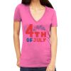 Tultex 214 - Ladies' Slim Fit Fine Jersey V-Neck Thumbnail