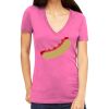 Tultex 214 - Ladies' Slim Fit Fine Jersey V-Neck Thumbnail
