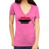Tultex 214 - Ladies' Slim Fit Fine Jersey V-Neck Thumbnail
