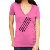 Tultex 214 - Ladies' Slim Fit Fine Jersey V-Neck Thumbnail