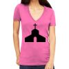 Tultex 214 - Ladies' Slim Fit Fine Jersey V-Neck Thumbnail