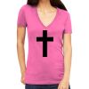 Tultex 214 - Ladies' Slim Fit Fine Jersey V-Neck Thumbnail
