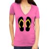 Tultex 214 - Ladies' Slim Fit Fine Jersey V-Neck Thumbnail