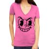 Tultex 214 - Ladies' Slim Fit Fine Jersey V-Neck Thumbnail