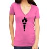 Tultex 214 - Ladies' Slim Fit Fine Jersey V-Neck Thumbnail