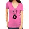 Tultex 214 - Ladies' Slim Fit Fine Jersey V-Neck Thumbnail