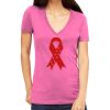 Tultex 214 - Ladies' Slim Fit Fine Jersey V-Neck Thumbnail