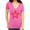 Tultex 214 - Ladies' Slim Fit Fine Jersey V-Neck Thumbnail