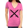Tultex 214 - Ladies' Slim Fit Fine Jersey V-Neck Thumbnail