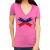 Tultex 214 - Ladies' Slim Fit Fine Jersey V-Neck Thumbnail