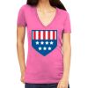 Tultex 214 - Ladies' Slim Fit Fine Jersey V-Neck Thumbnail